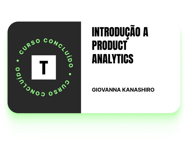 Certificado Product Analytics